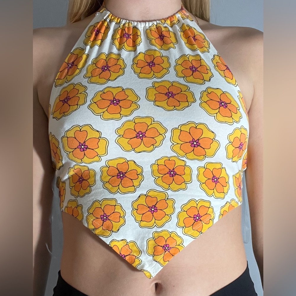Pacsun Flower Triangle Top